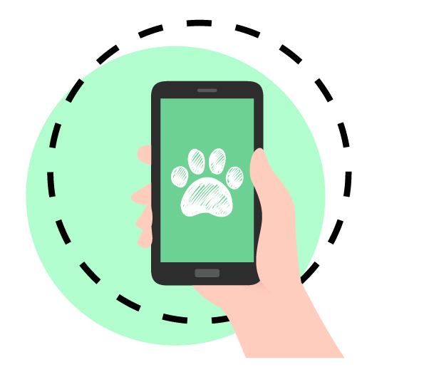Hand and phone